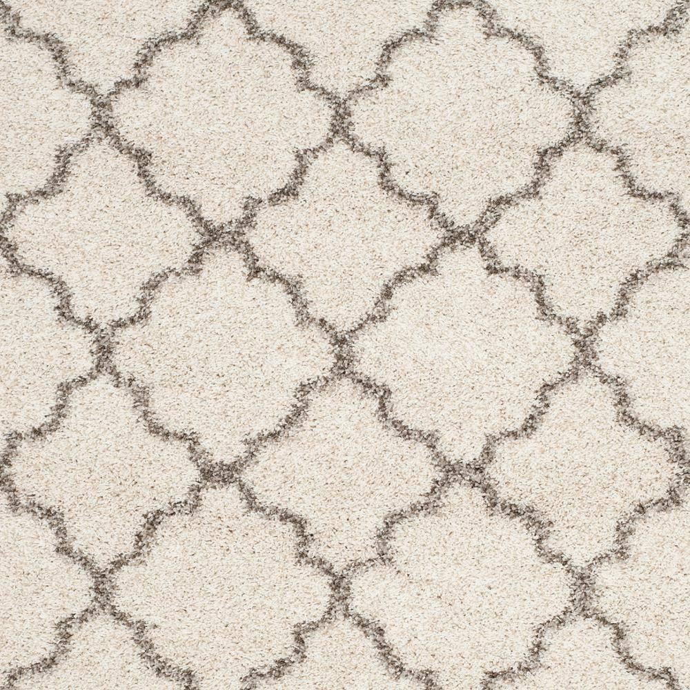 Hudson Shag SGH282 Power Loomed Indoor Area Rug - Ivory/Grey - 8'x10' - Safavieh