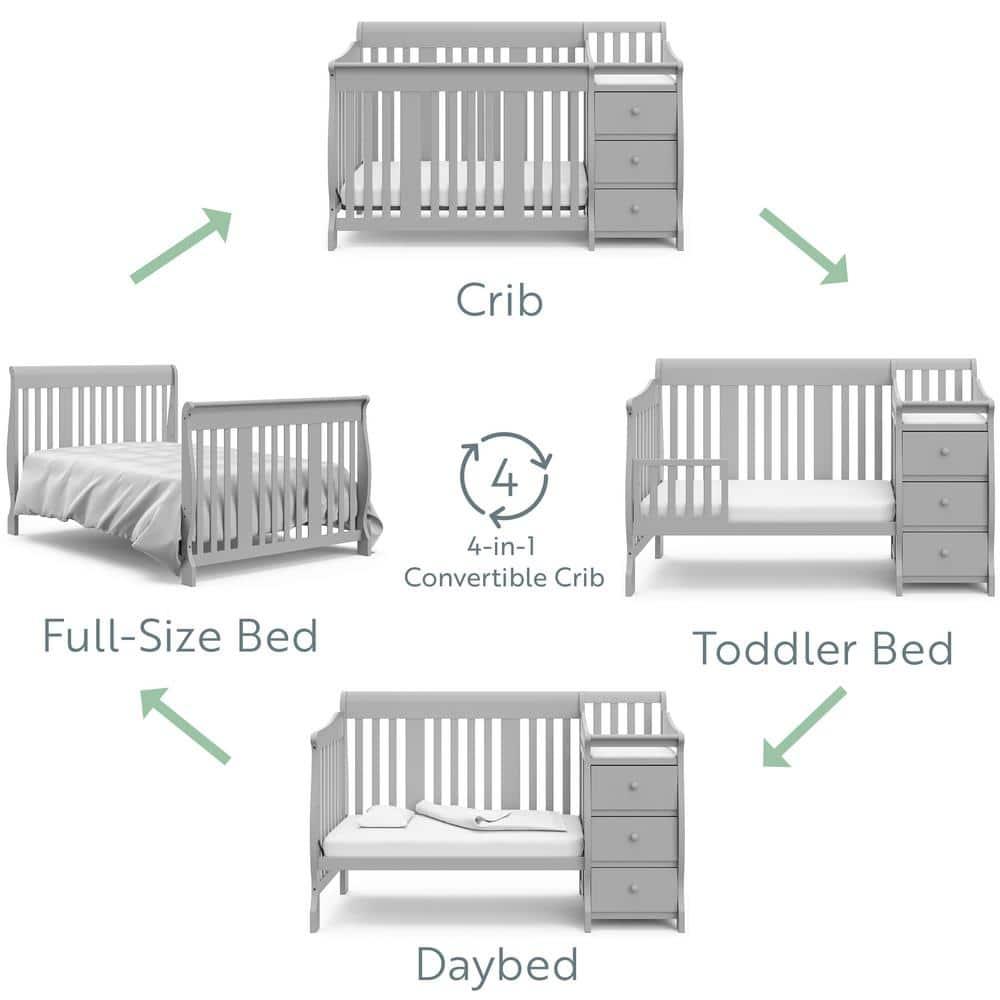 Portofino 5-in-1 Convertible Crib and Changer