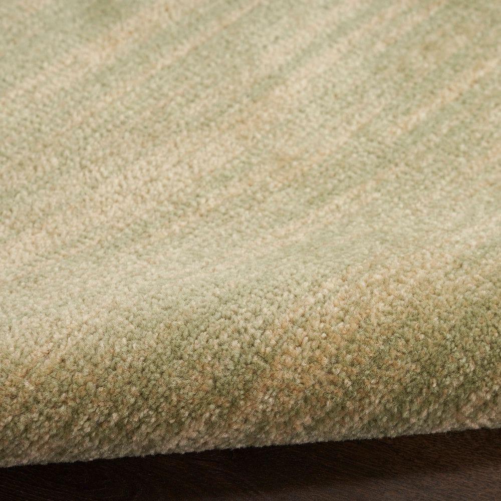 Nourison Essentials Solid Indoor/Outdoor Area Rug Green Gold 9'x12'