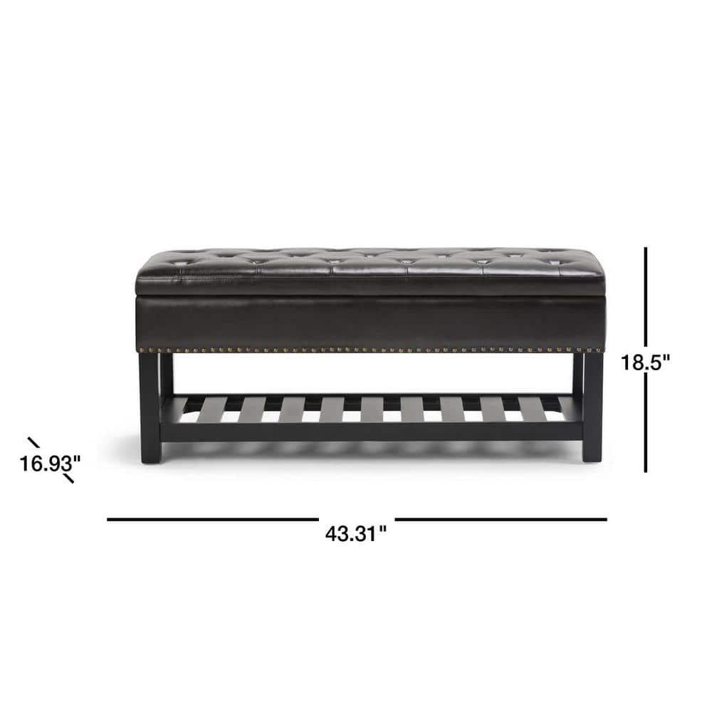 Lomond Faux Leather Upholstered Storage Bench
