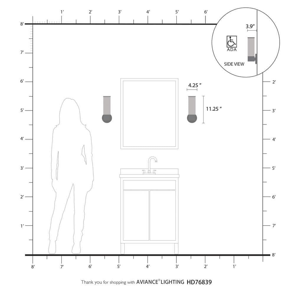 Livex Lighting Lindale 1 - Light Sconce in  Black