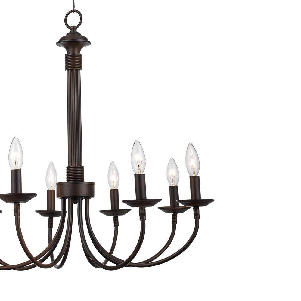 Trans Globe Lighting - Four Light Chandelier-Brushed Nickel Finish