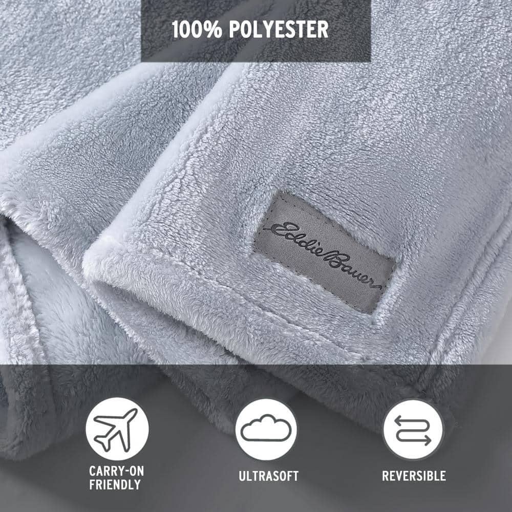 Eddie Bauer Eddie Bauer Ultra Lux Plush Solid Throw Blankets