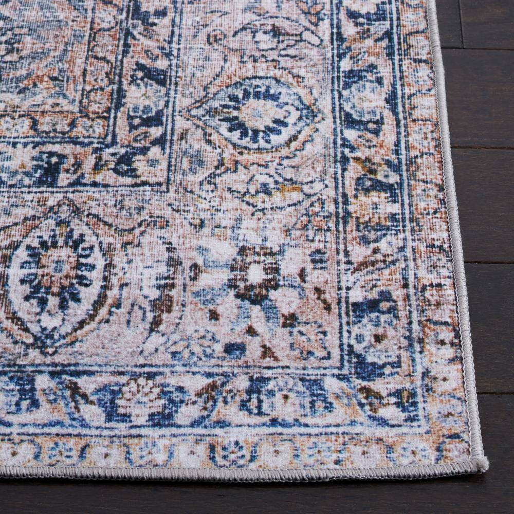 Tucson TSN134 Power Loomed Machine Washable Area Rug - Green Blue/Beige - 3'x5' - Safavieh.