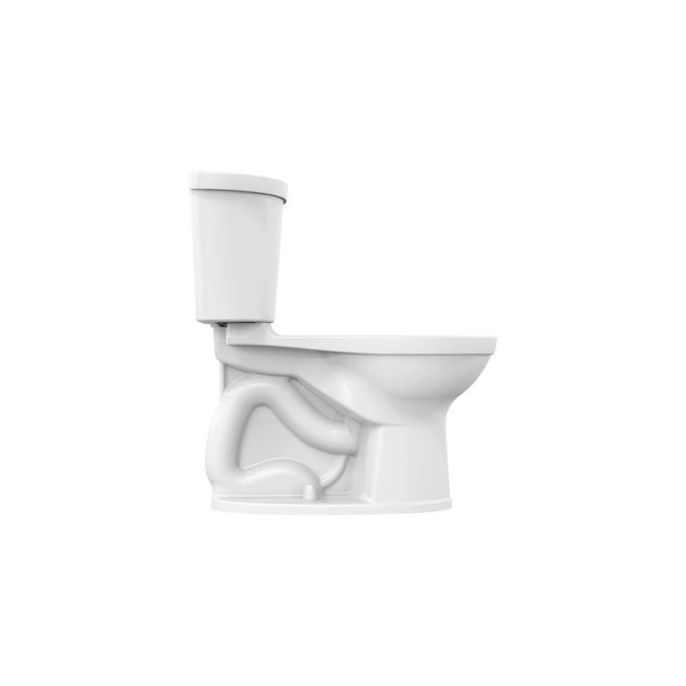 White Elongated Two-Piece High Efficiency Toilet