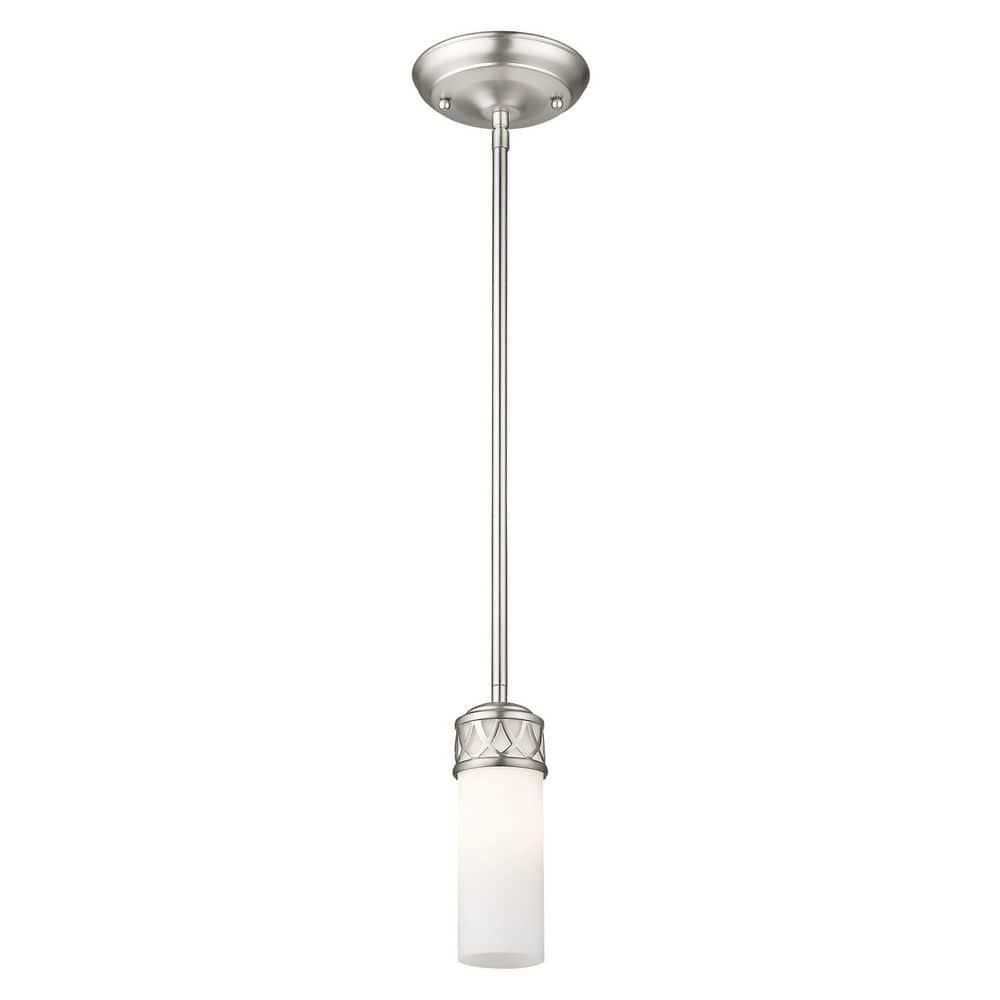 Livex Lighting Westfield 1 - Light Pendant in  Brushed Nickel