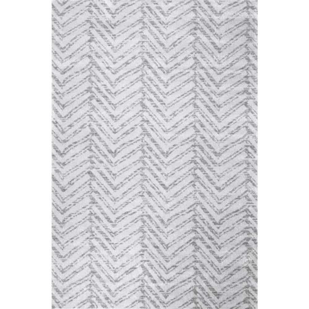 Nuloom Rosanne Geometric 7x9 Indoor Area Rug for Living Room Bedroom Dining Room Kitchen, Grey/Ivory