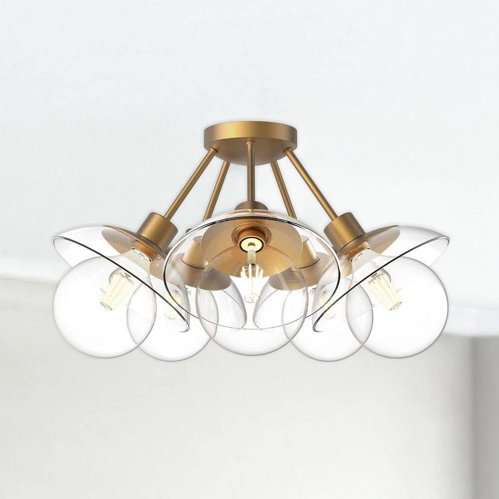 Alora Mood Francesca Glass Semi Flush Mount