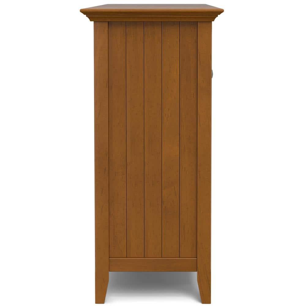 Simpli Home Bedford 54" Wide SOLID WOOD Sideboard Buffet and Wine Rack