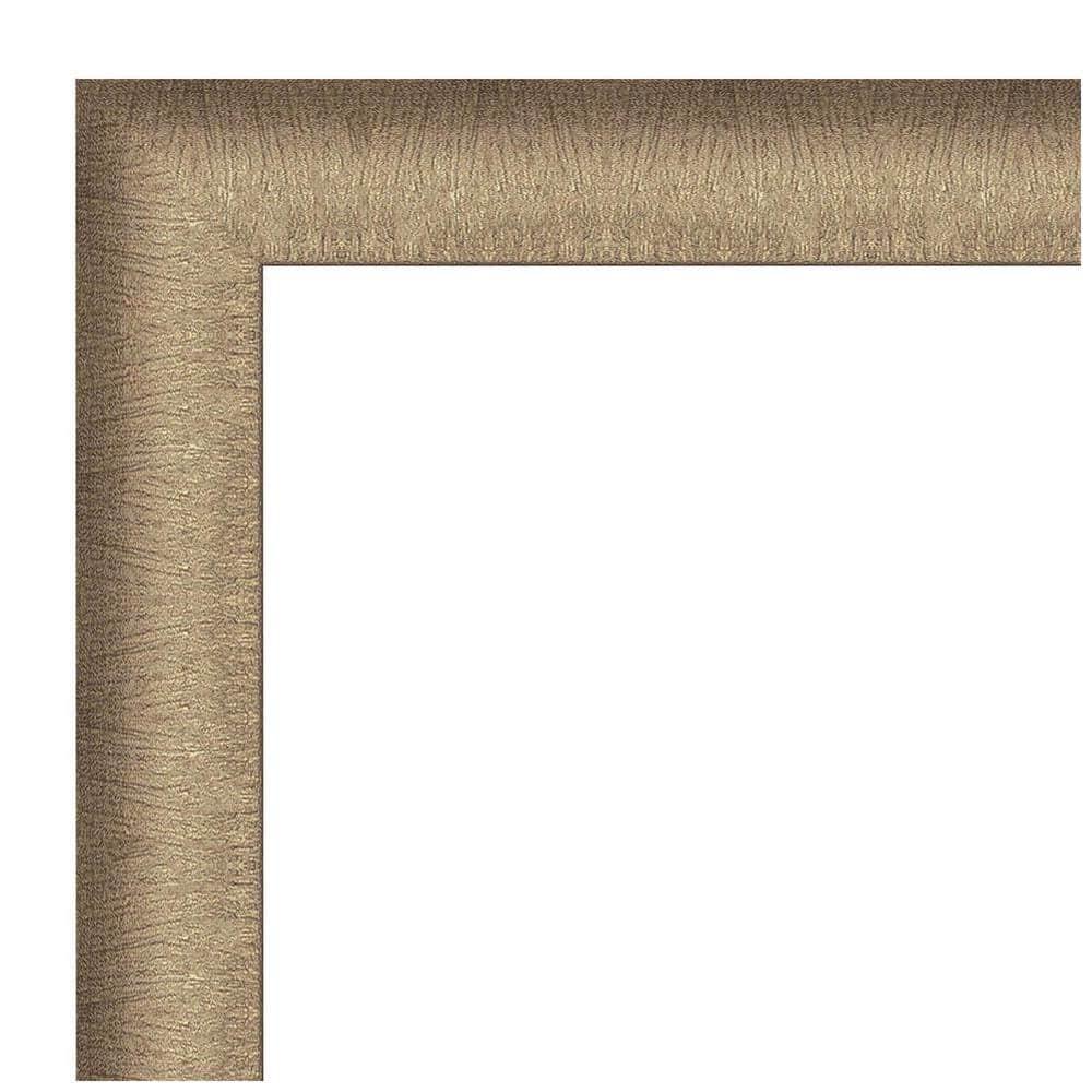 Amanti Art Beveled Bathroom Wall Mirror - Elegant Frame Elegant Brushed Bronze Outer Size: 23 x 29 in Copper