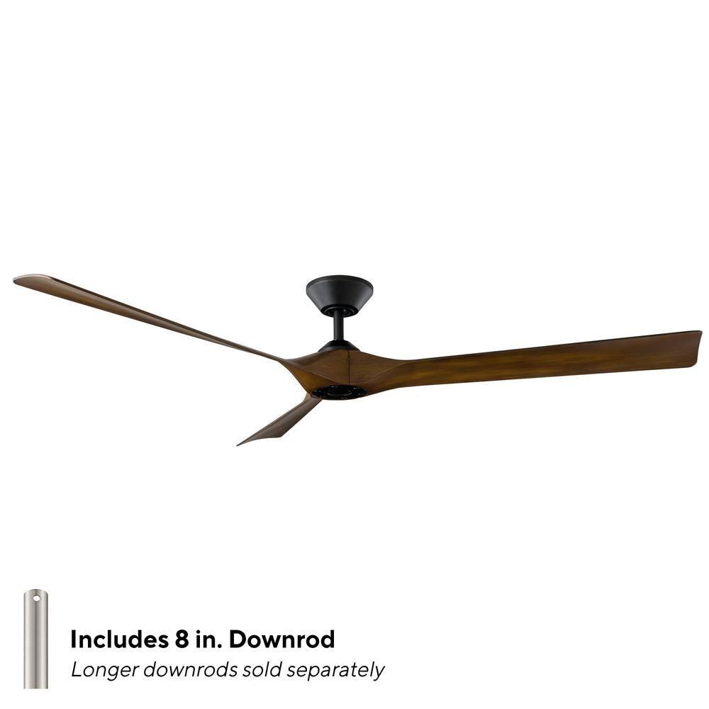 Torque Indoor/Outdoor 3-Blade Smart Ceiling Fan 70" and Remote Control, Works With Alexa and iOS or Android App