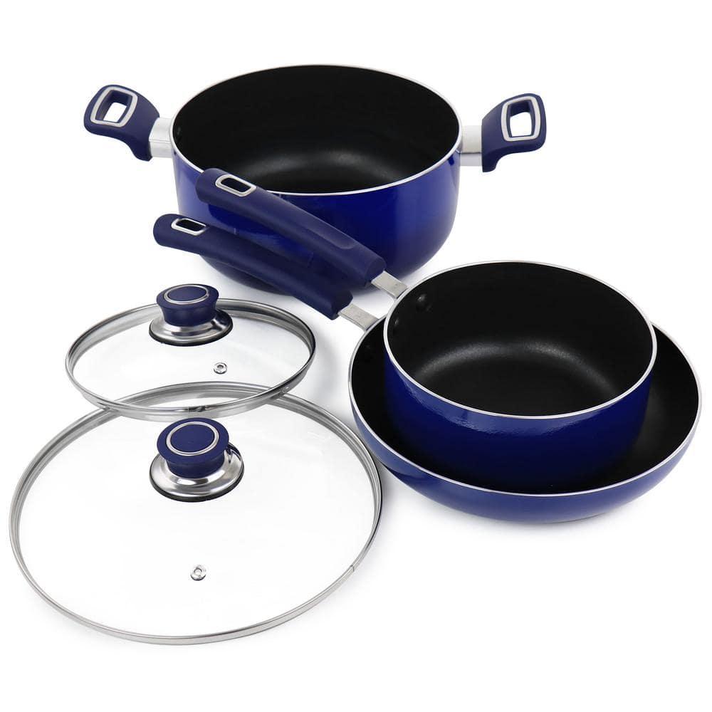 Oster Oster Non Stick 10 Piece Aluminum Cookware Set In Black