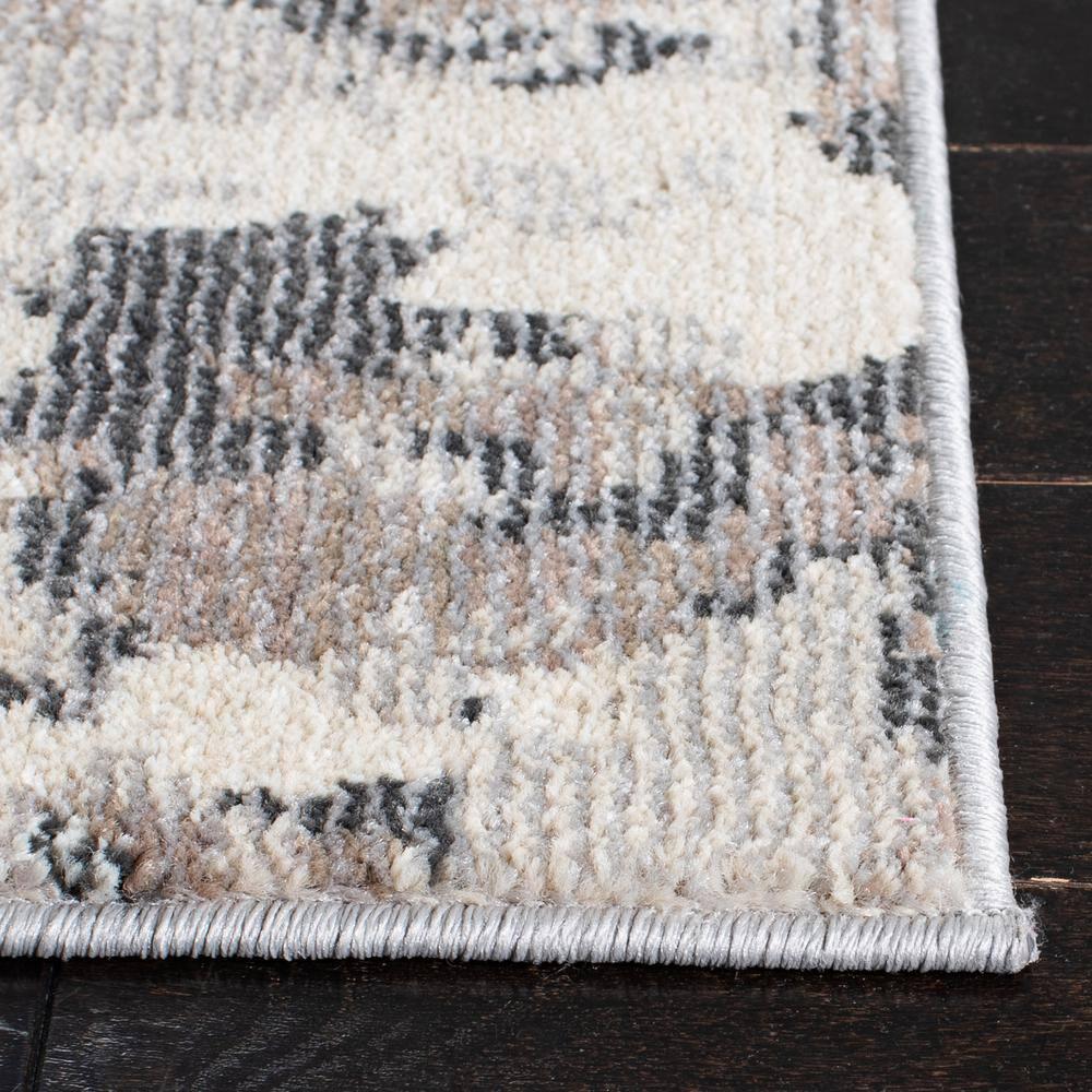 Madison MAD425 Power Loomed Indoor Runner Rug - Grey/Beige - 2'2"x14' - Safavieh