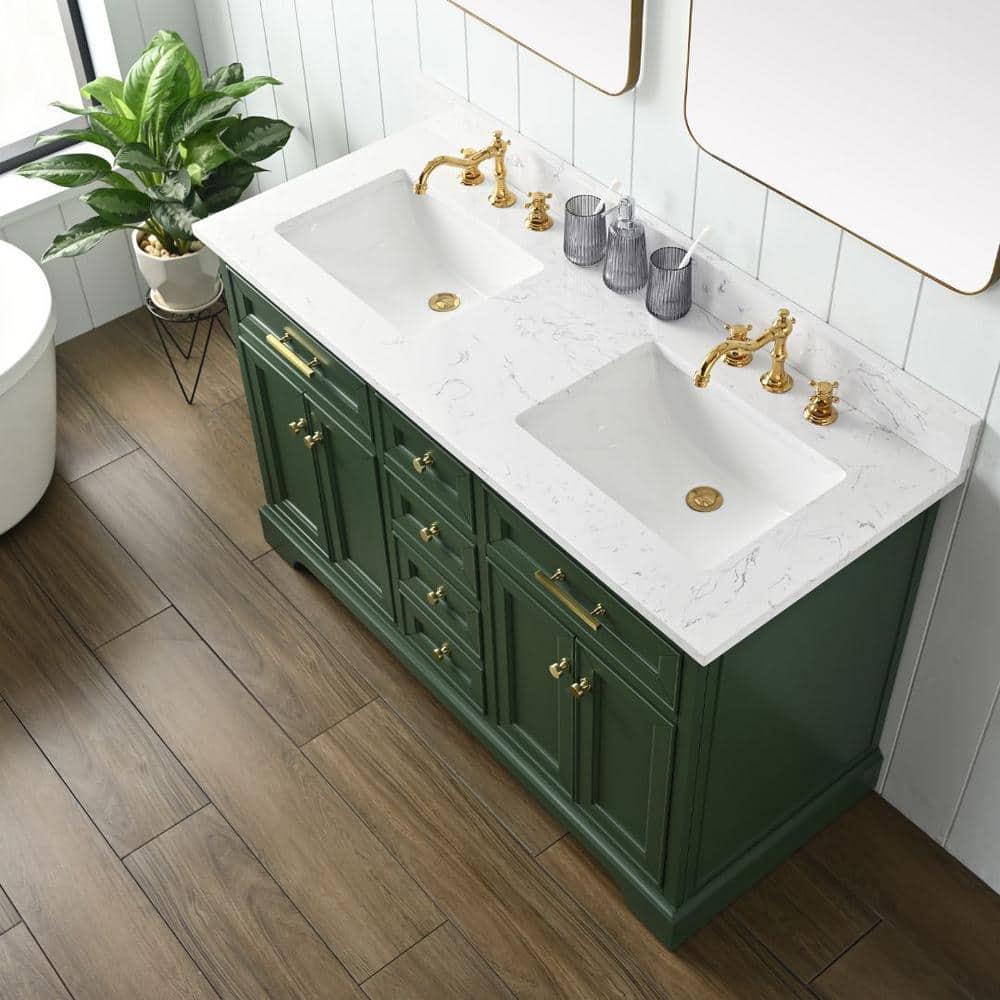 Sudio Design Thompson 54" W Double Bathroom Vanity & Reviews | Perigold