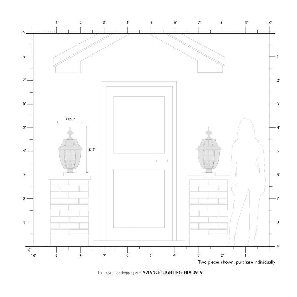 Livex Lighting Monterey 3 - Light Lantern in  Brushed Nickel