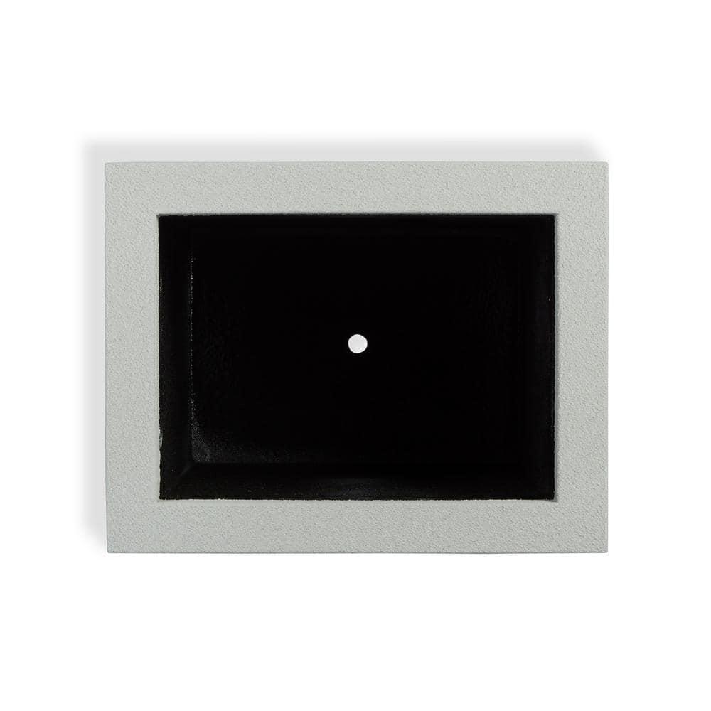 Modern FlexShell 30" Rectangular Outdoor Planter in Gray