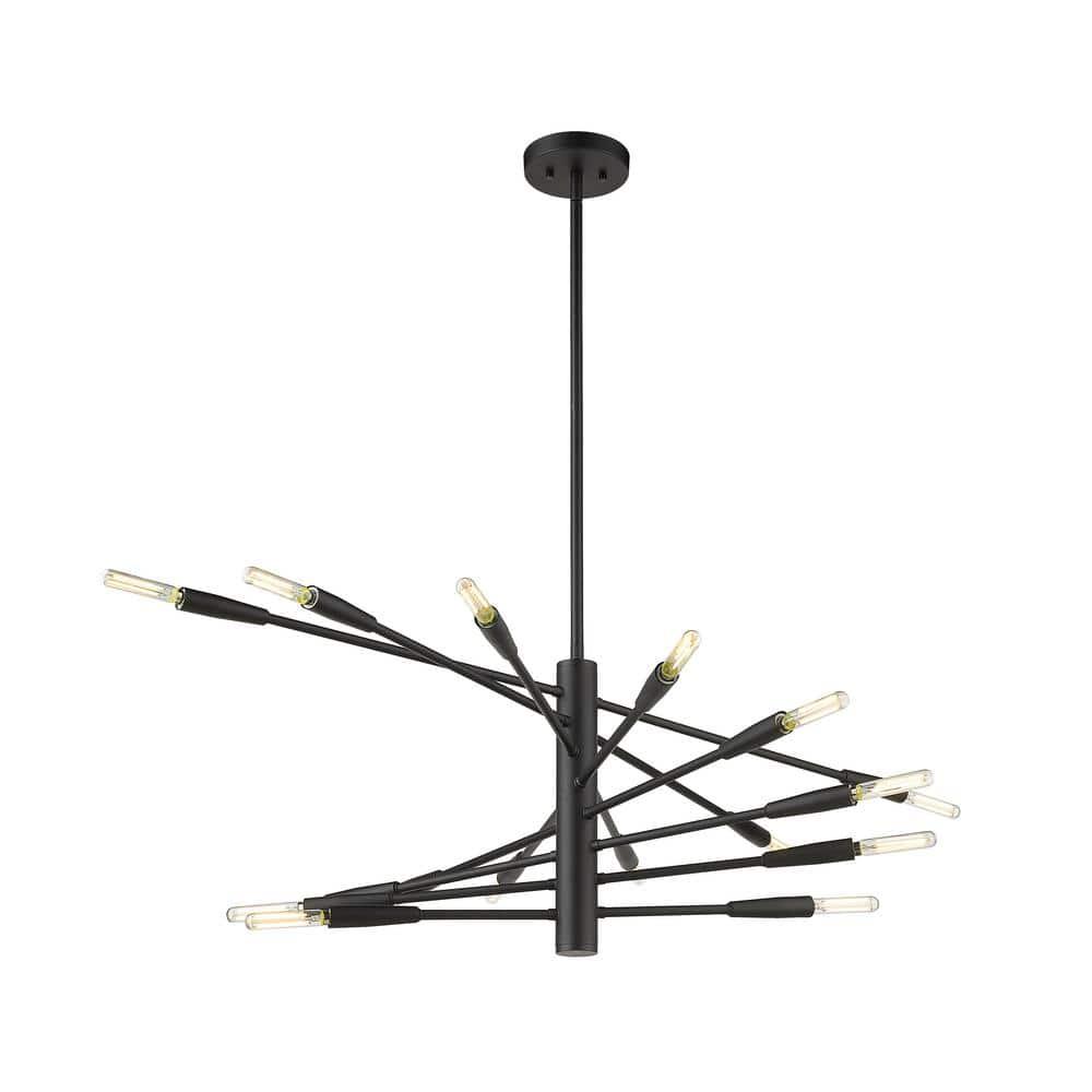 Z-Lite Ascension 16 - Light Chandelier in  Matte Black