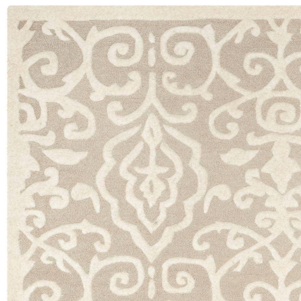 SAFAVIEH Martha Stewart Marais Geometric Damask Area Rug, Fledgling, 8' x 10'