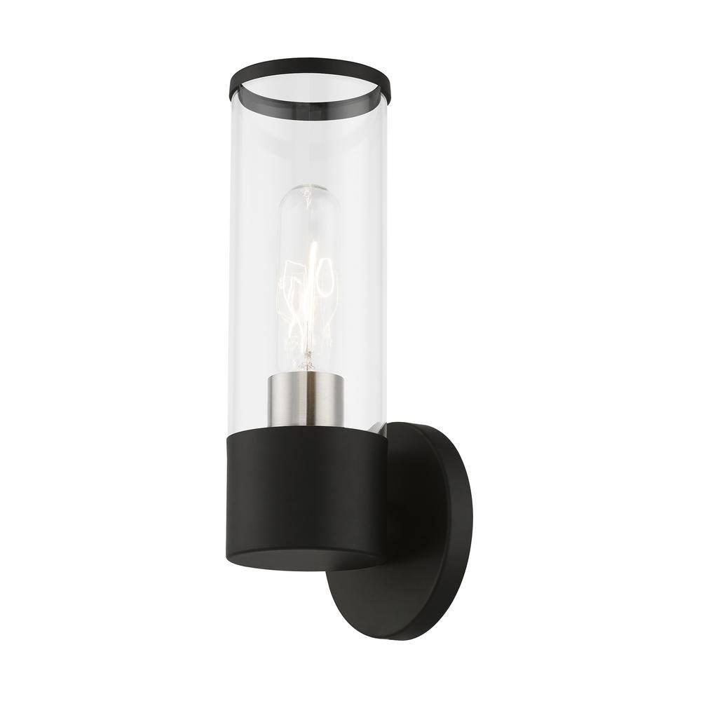 Livex Lighting Banca 1 - Light Sconce in  Black/Brushed Nickel