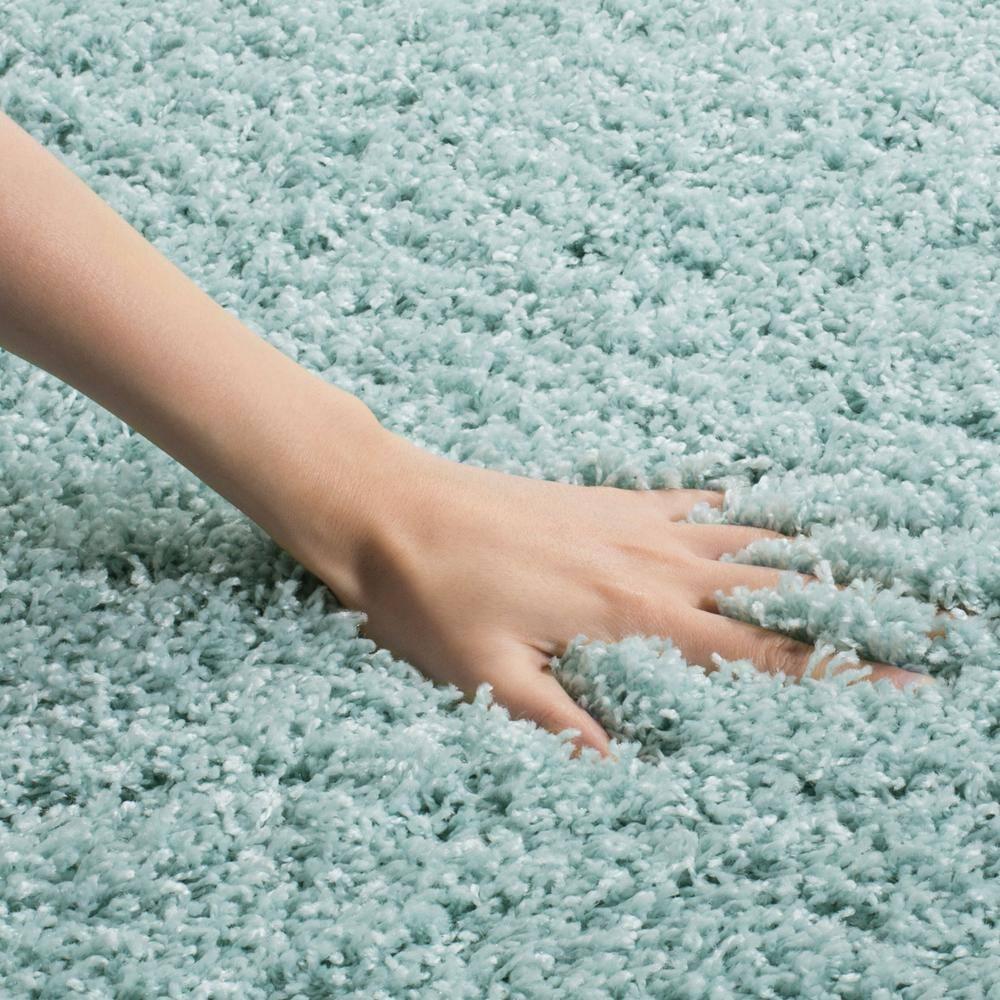 Laguna Shag SGL303 Power Loomed Indoor Area Rug - Light Blue - 6'7"x6'7" - Safavieh.