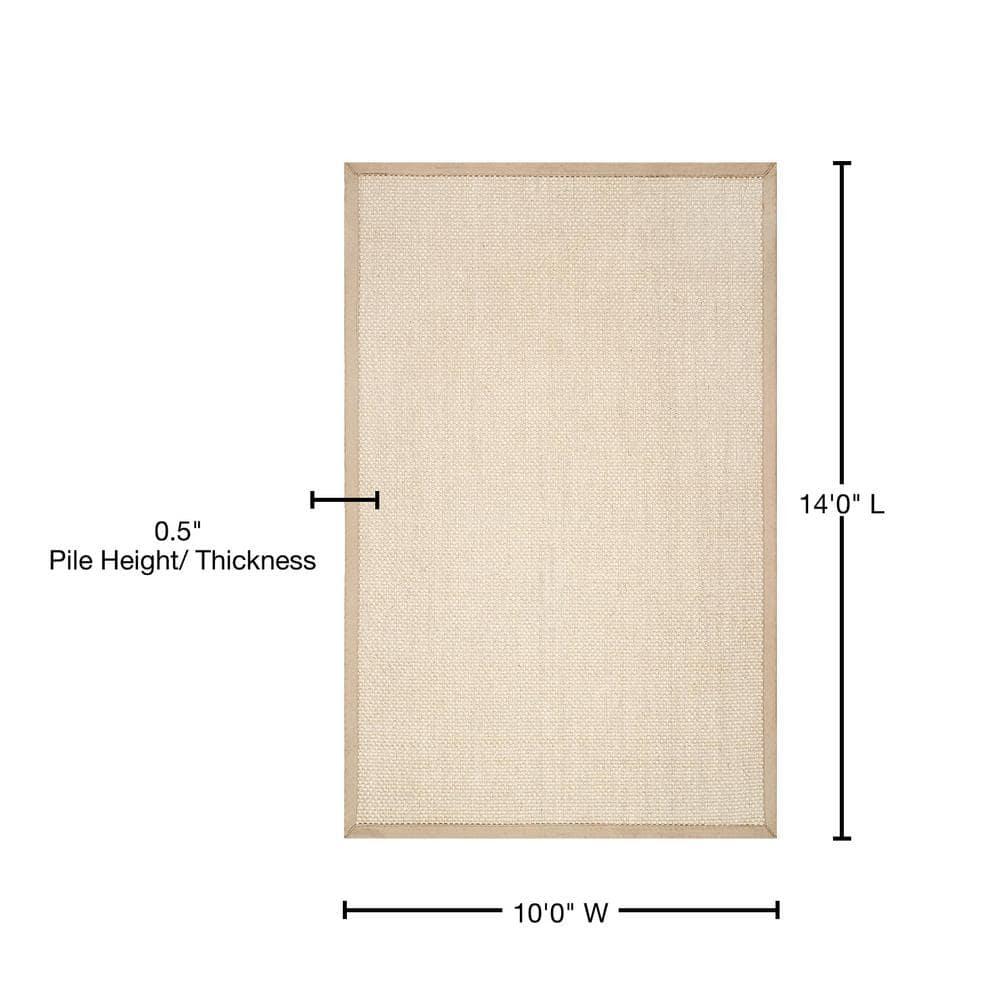 Proper Sisal and Wool Tan Area Rug