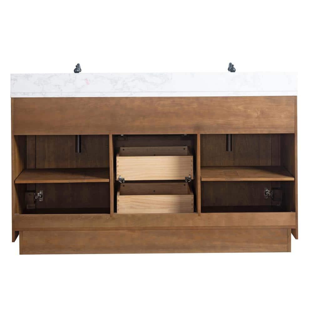 60" Double Bathroom Vanity Set with Top