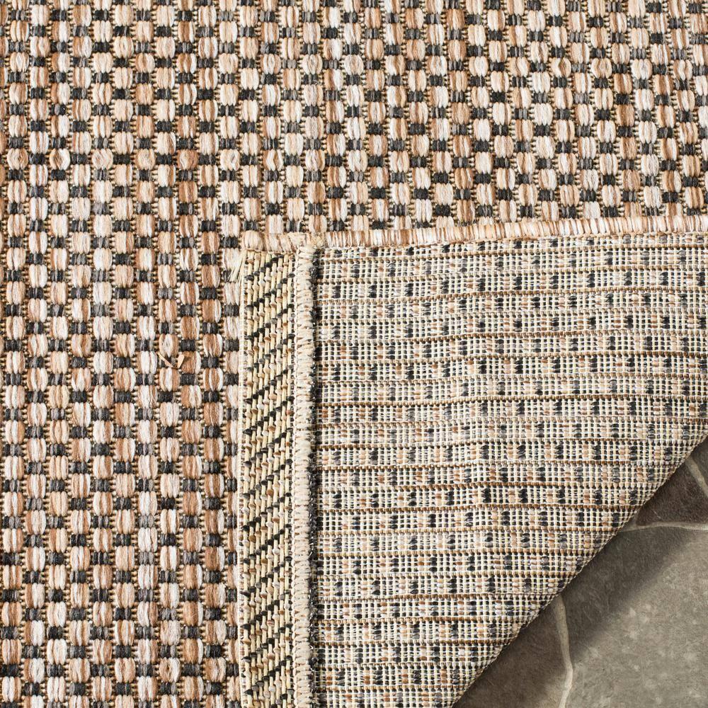 Courtyard CY8521 Power Loomed Indoor/Outdoor Area Rug - Natural/Black - 4'x5'7" - Safavieh..