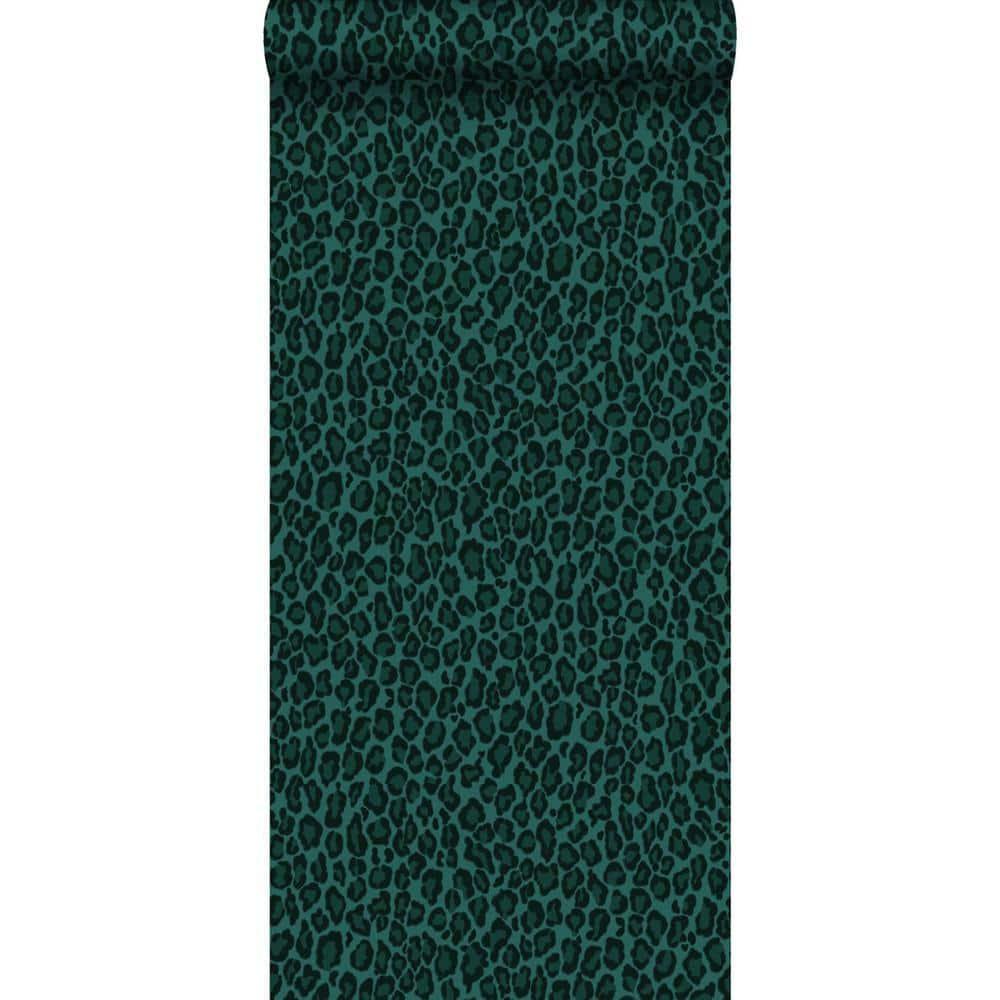 ESTA Home Cicely Green Leopard Skin Wallpaper, 20.9-in by 33-ft