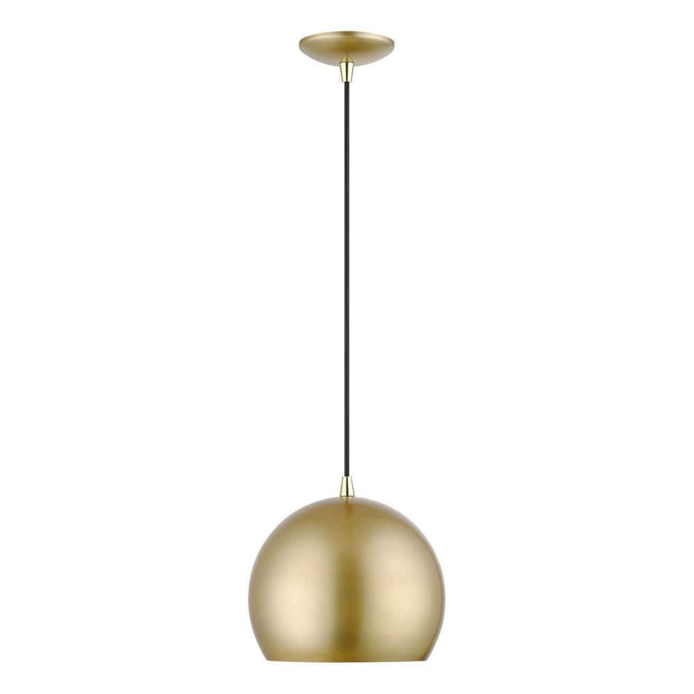 Livex Lighting Piedmont 1 - Light Pendant in  Soft Gold/Polished Brass