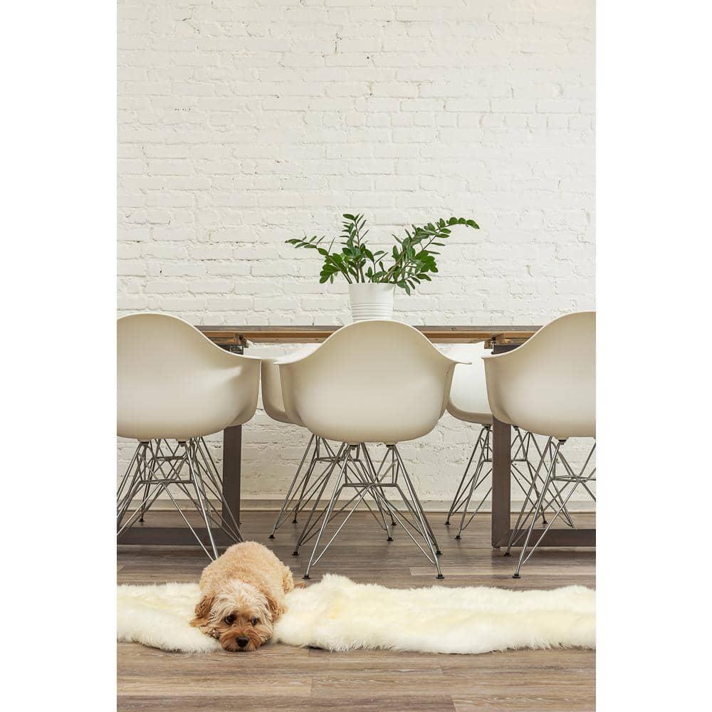Natural New Zealand Sheepskin Double Rug | Natural | 2'x6'