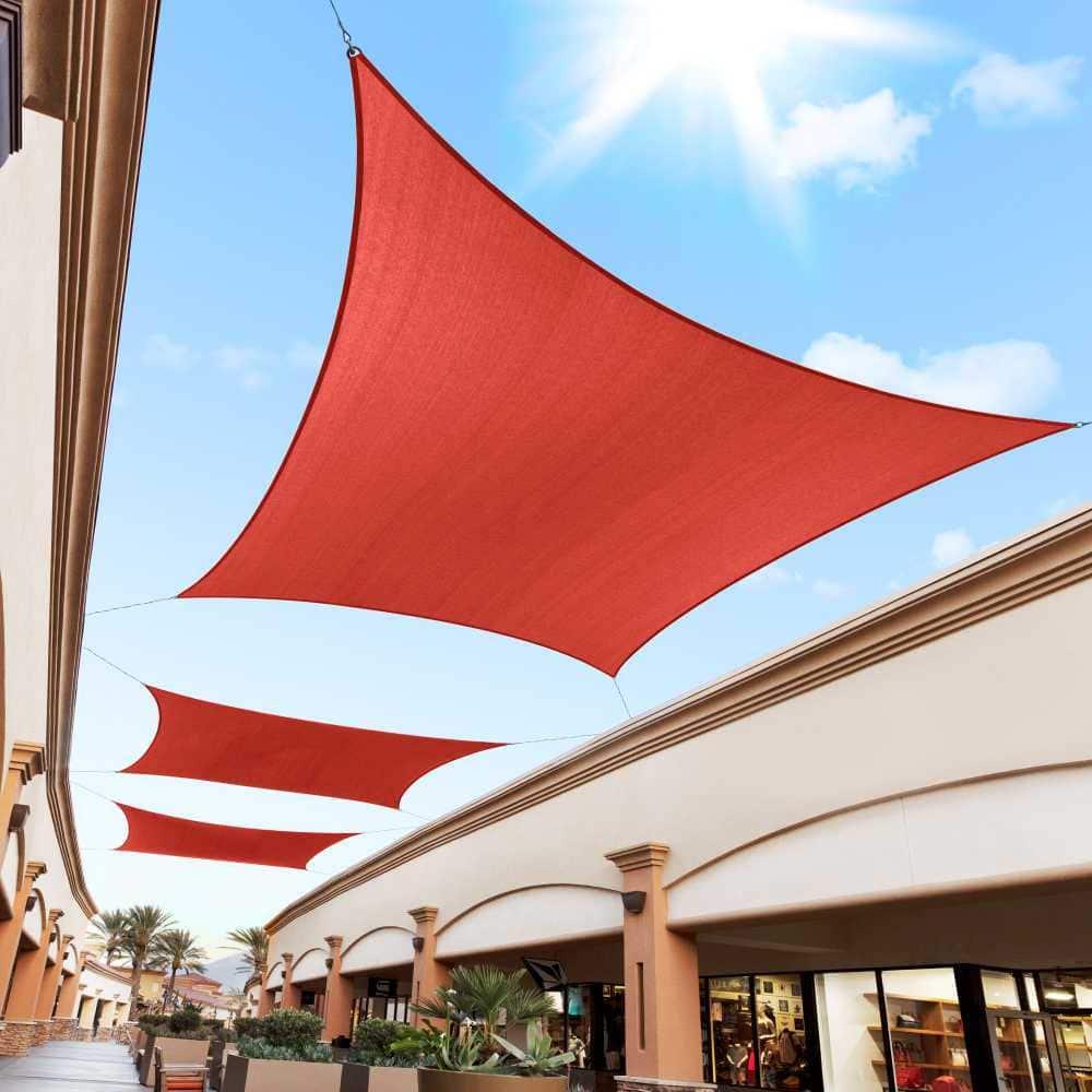 Amgo Amgo Rectangle Sun Shade Sail with Hardware Kit