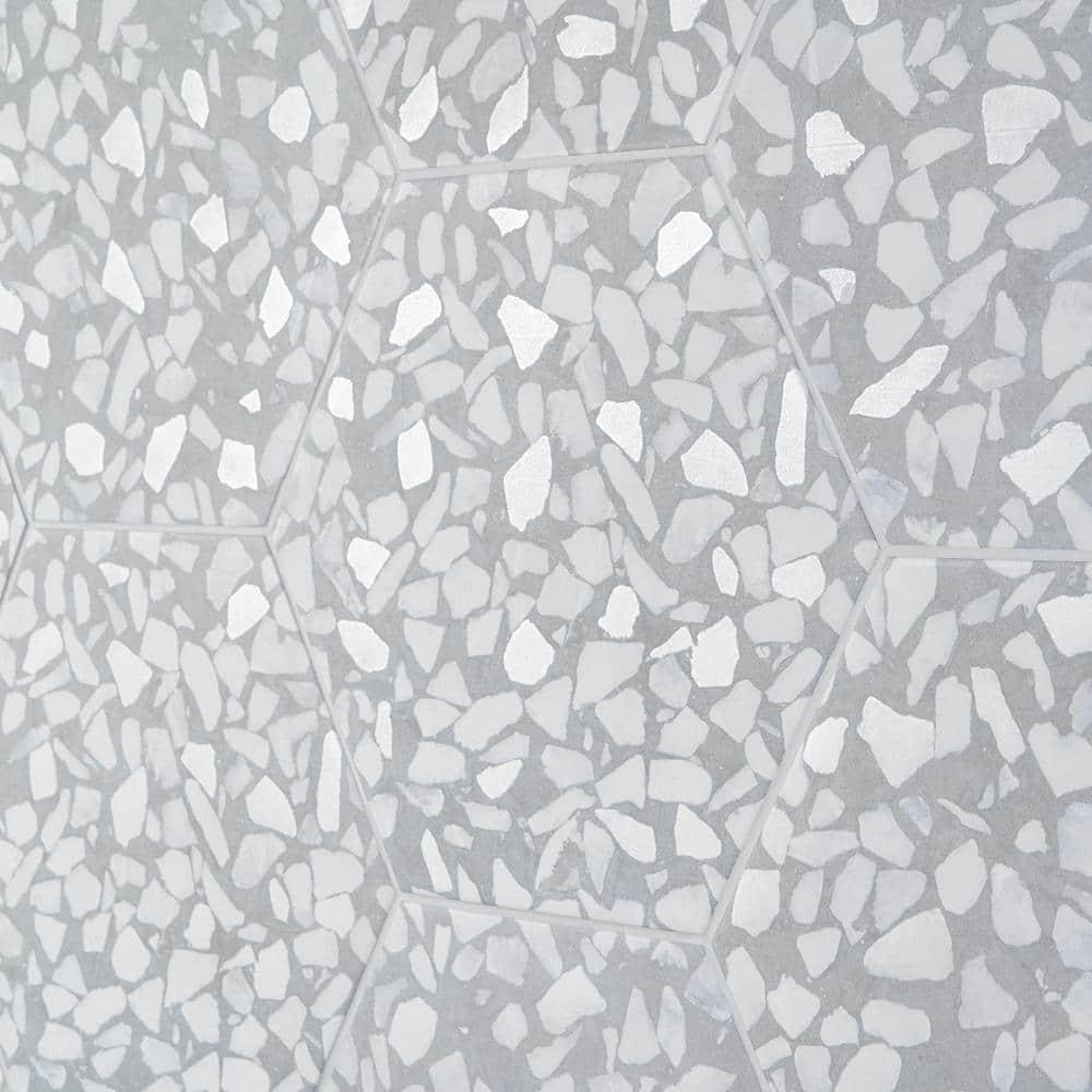 Jurassic Hex 9" Terrazzo Look Porcelain Floor & Wall Tile (8.07 Sq. Ft. / Case)