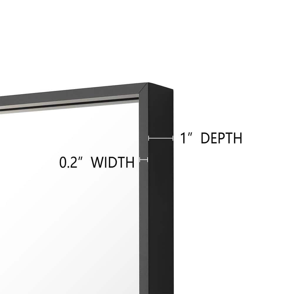 Modern & Contemporary Rectangle Bathroom Vanity Mirror Metal Framed Wall Mirror