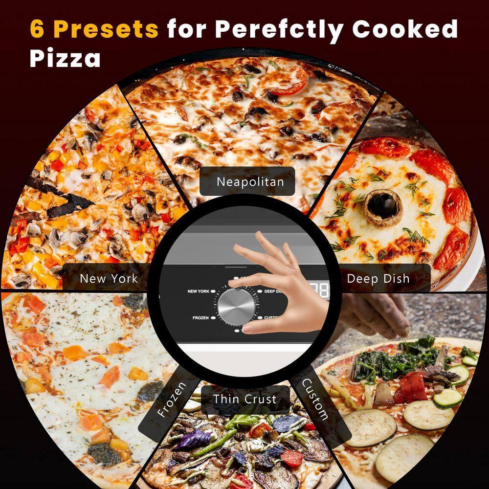 Equator Advanced Appliances Equator ELECTRIC PIZZA OVEN Multi Program w/ Baking Stone Countertop 0.5cf 110V | Wayfair