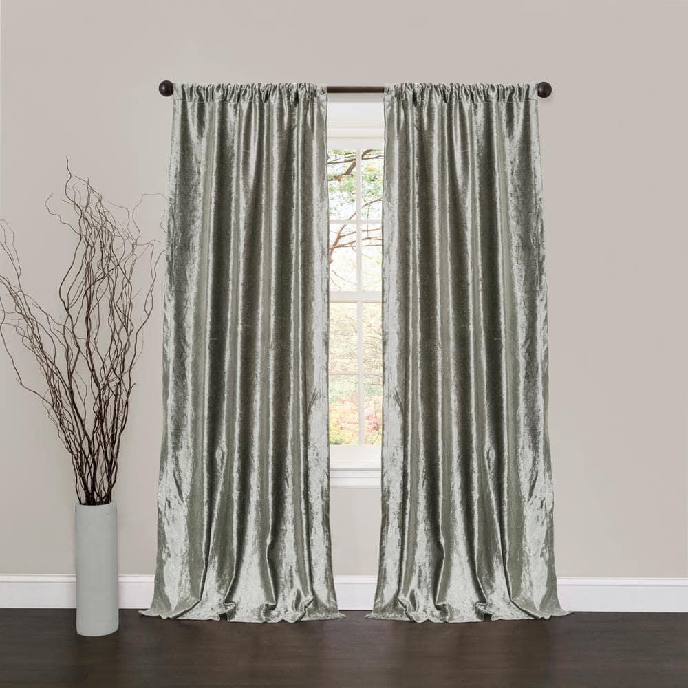 Velvet Dream Silver Bells Window Curtains, Pair