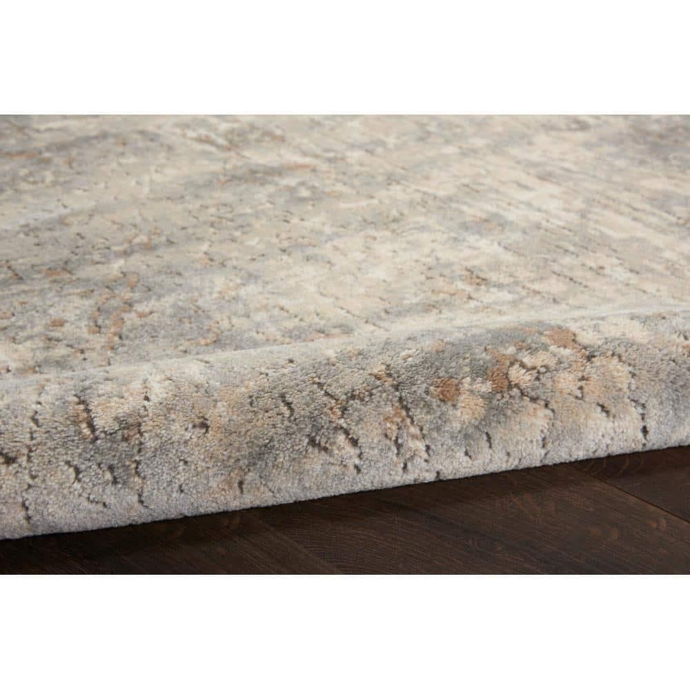 Nourison Concerto Abstract Contemporary Area Rug Beige Grey 2'2" x 3'9"
