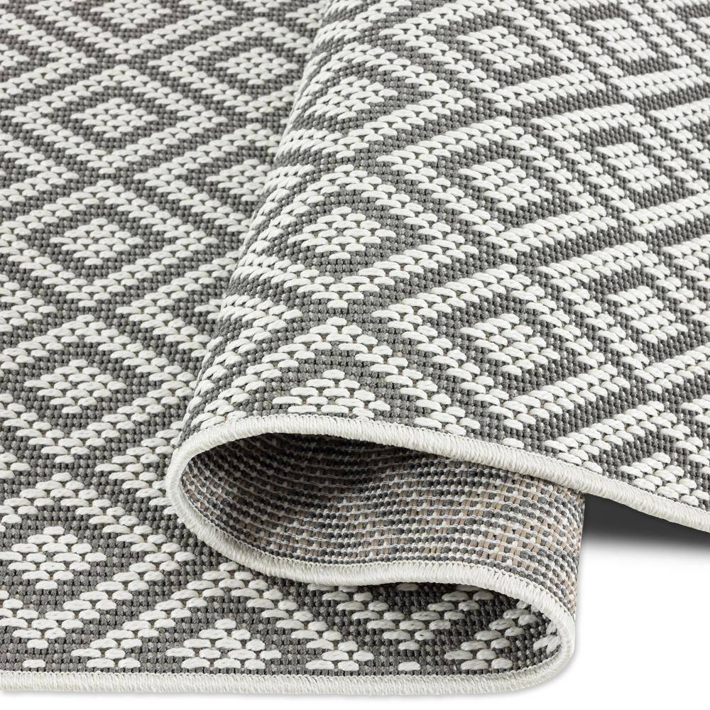 5'3" x 7'3" Tripoli Lydia Indoor/Outdoor Rug Gray/Cream - Home Dynamix