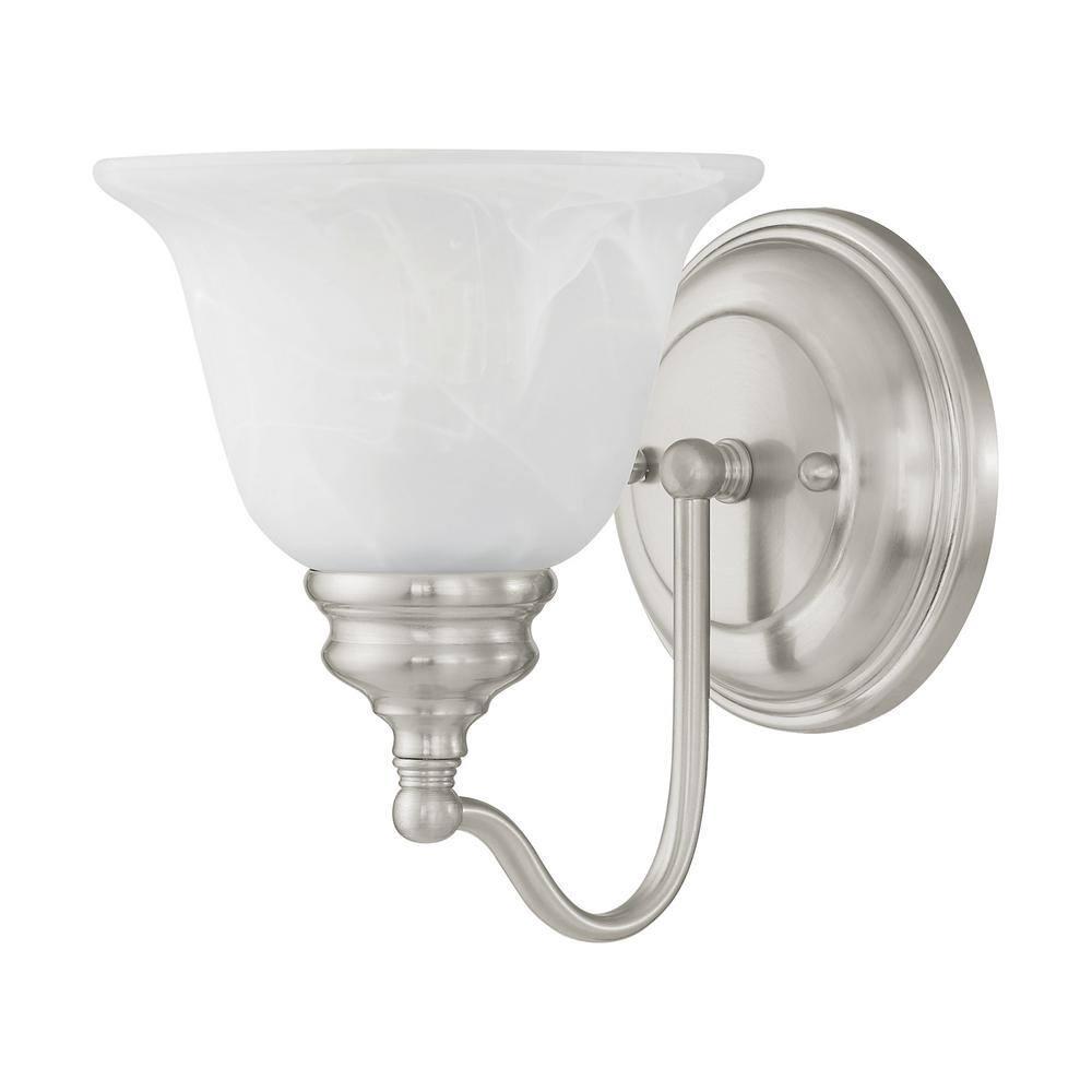 Livex Lighting Essex 1 - Light Vanity in  Brushed Nickel