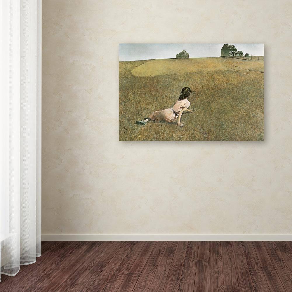 Trademark Fine Art -Andrew Wyeth 'Christina's World' Canvas Art - 16''x24''
