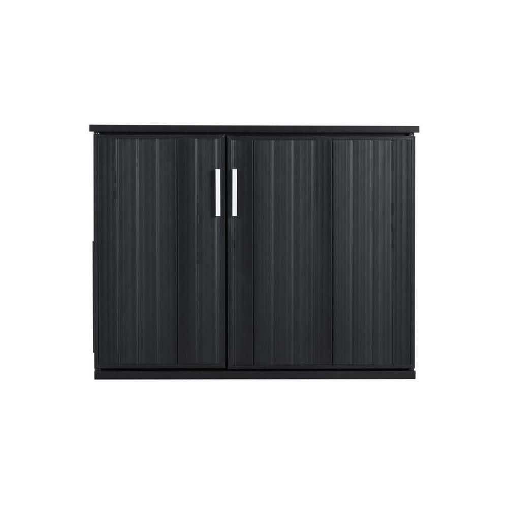 New Age Pet® ECOFLEX® Promax Litter Loo® Litter Box Enclosure Table, Espresso Black - Durable Wood Plastic Composite Cat Litter Box Furniture with No-Track Litter Mat, Easy Clean, Quick Assembly