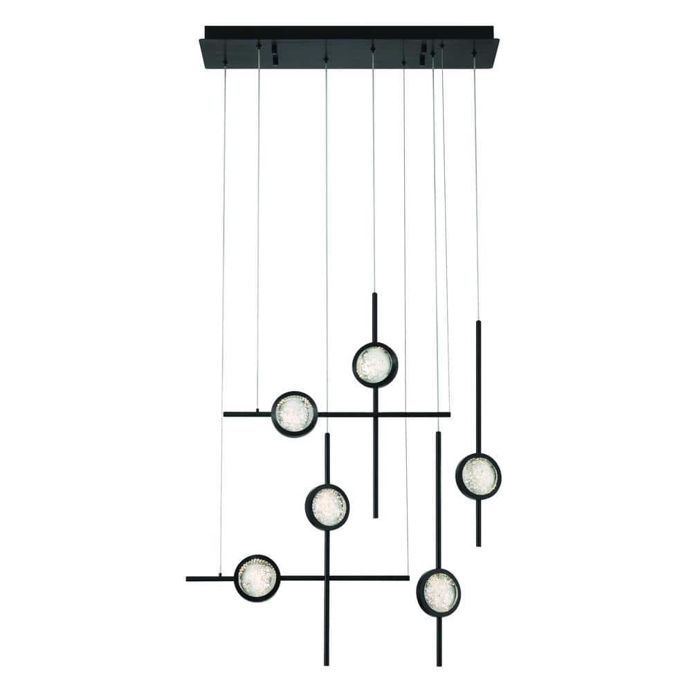 Eurofase Lighting Barletta 6 - Light Chandelier in  Black