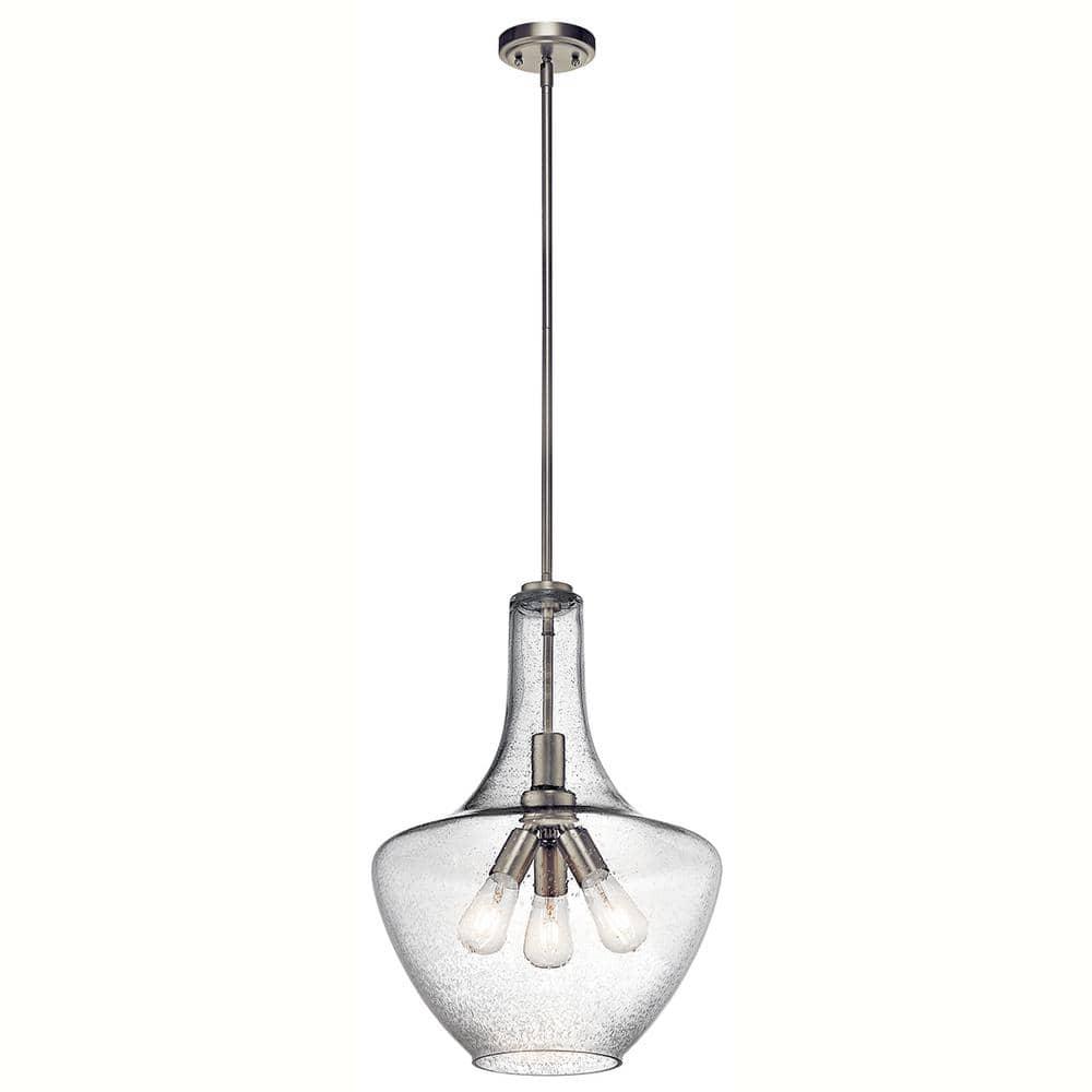 Kichler Lighting Everly 3 - Light Pendant in  Brushed Nickel