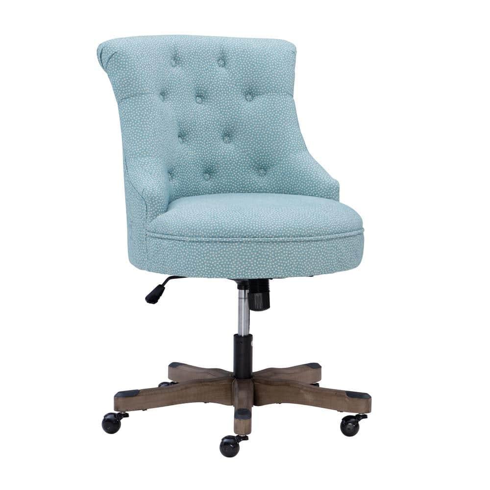 Sinclair Tufted Swivel Office Chair with Casters, Adjustable - Linon