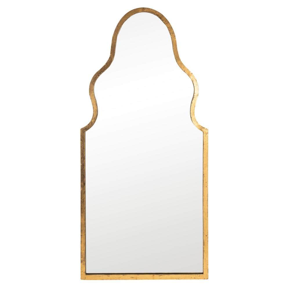 SAFAVIEH Parma 36.5 in. High Asymmetrical Solid Mirror, Gold