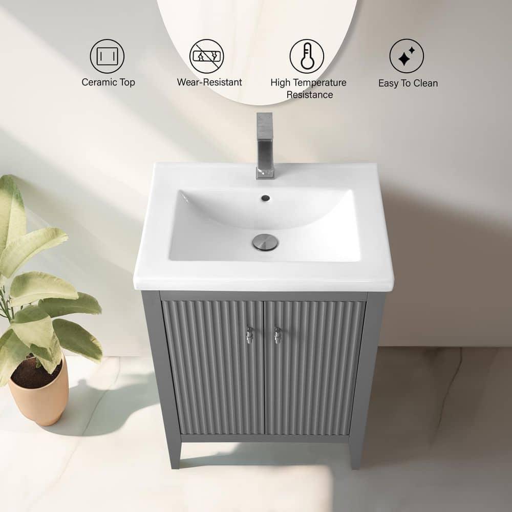 24" Single Bathroom Vanity Set