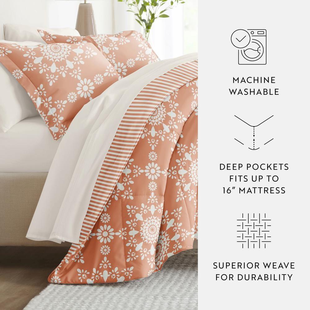 7-Piece Bedding Bundle - Pattern Comforter and Sheet Set