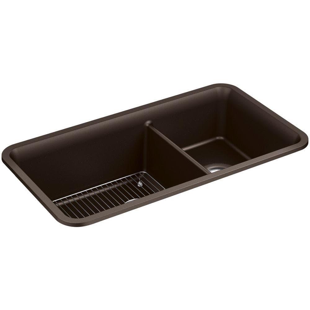 Cairn® 34" L x 18" W Double Basin Undermount with Accessories