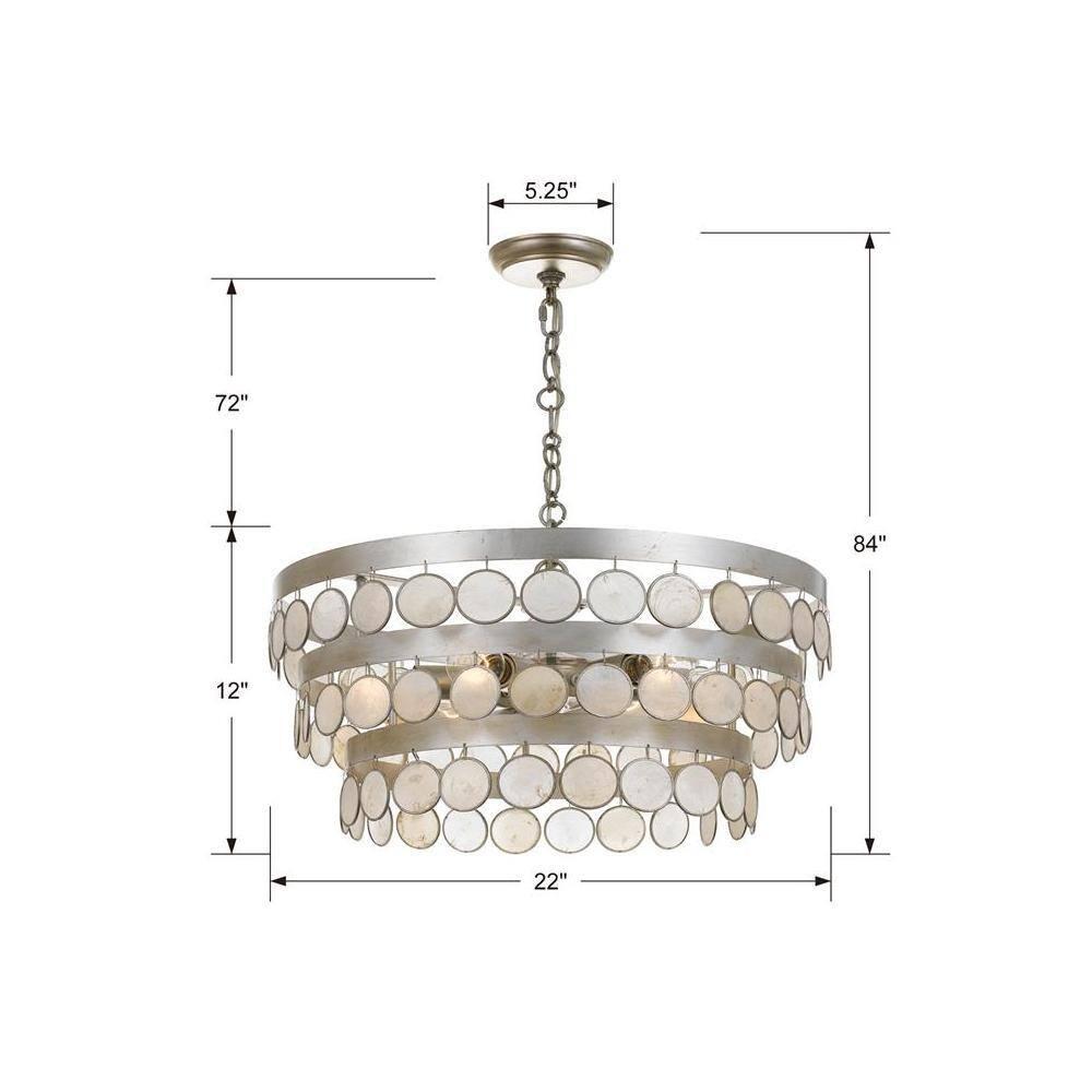 Crystorama Lighting - Six Light Chandelier - Chandelier - Coco - Six Light
