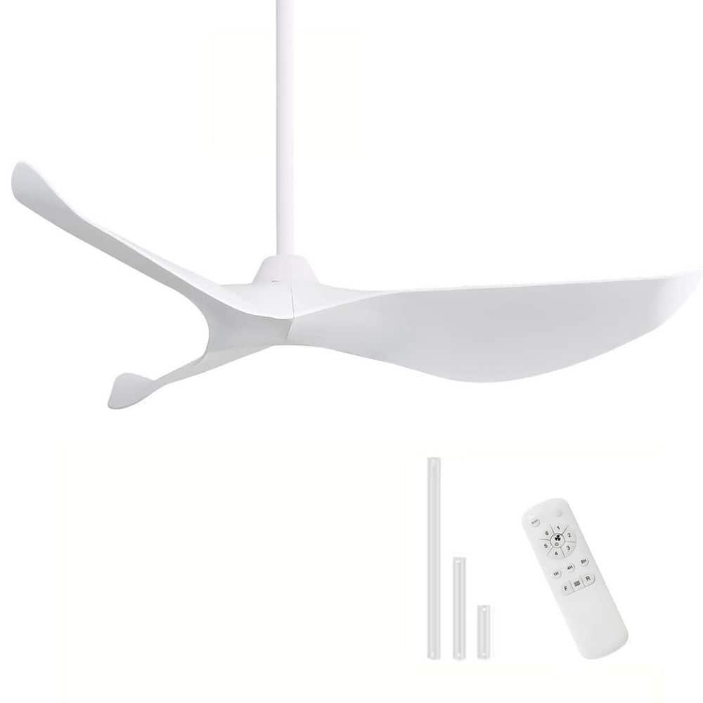 Sofucor 52'' Ceiling Fan Ceiling Fans without Lights for for Patios and Bedroom Black