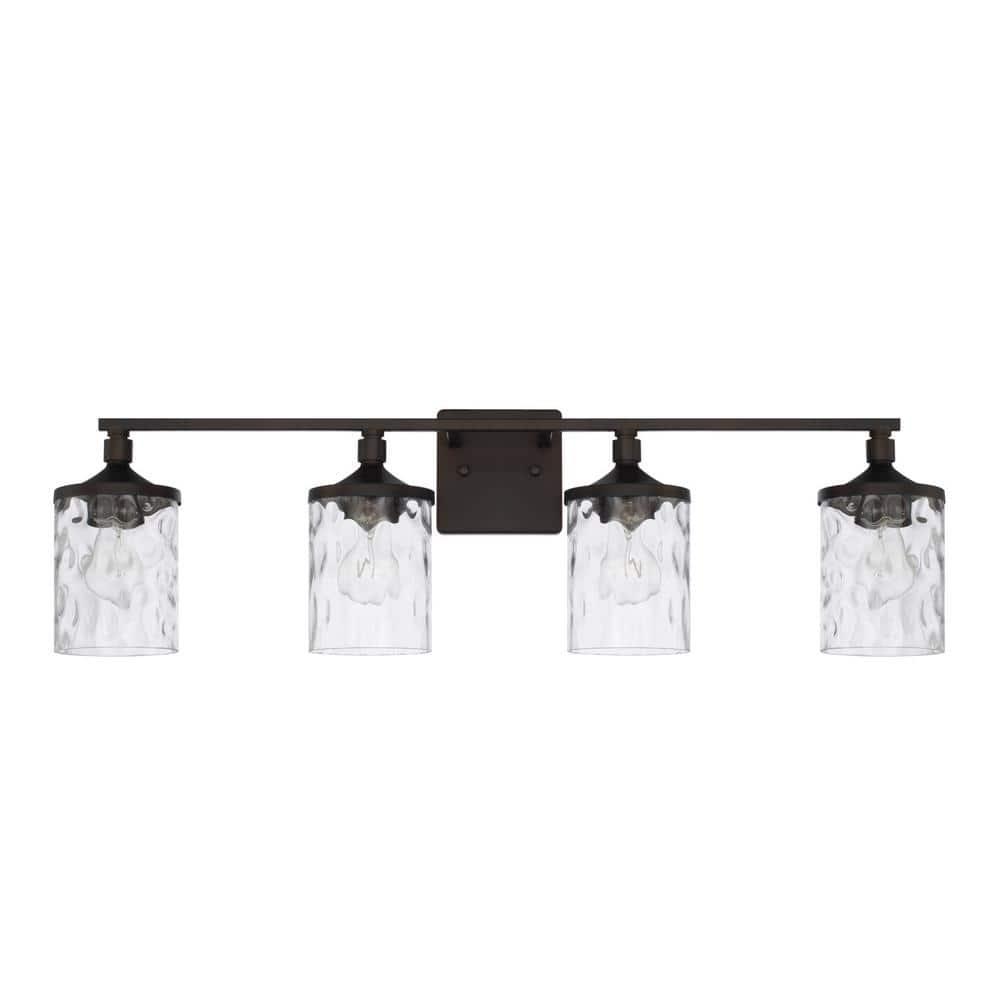 Capital Lighting 128841-451 Colton 4 Light 34" Wide Bathroom Vanity Light - Bronze